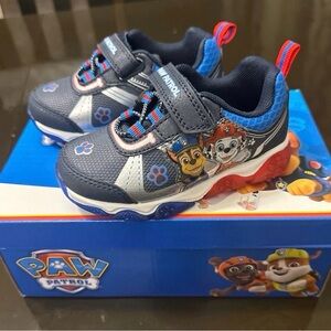 Paw Patrol Kids Sneakers - Navy and Red Boy’s Light Up Sneakers